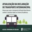 Transporte Intermunicipal para alunos do IFF Itaperuna