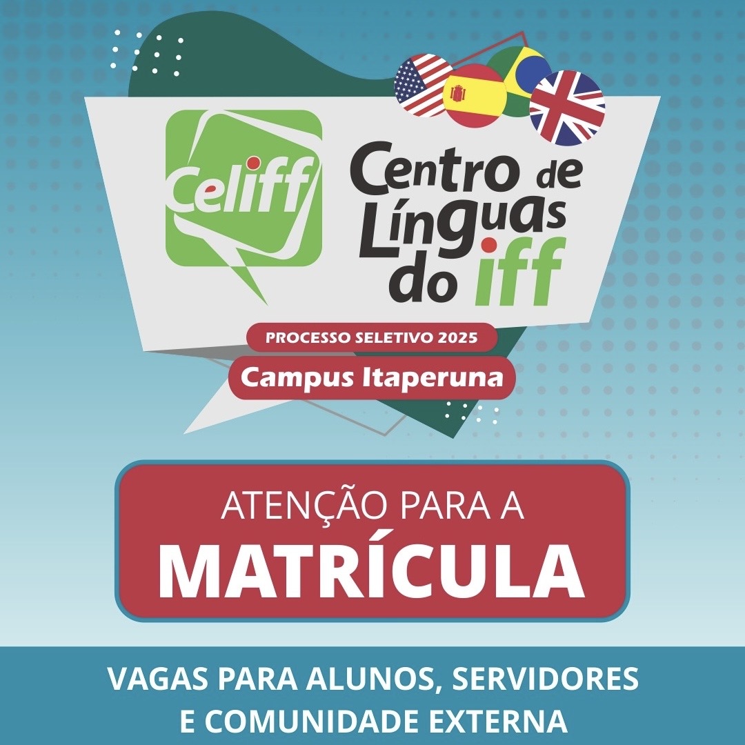 Matrícula no Celiff do Campus Itaperuna