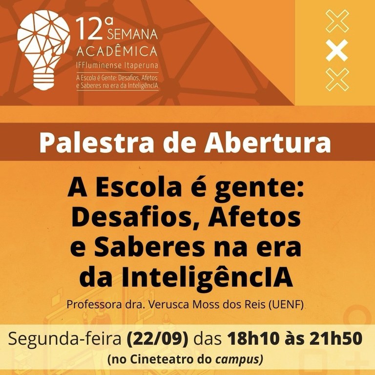 Abertura da Semana Acadêmica do IFF Itaperuna