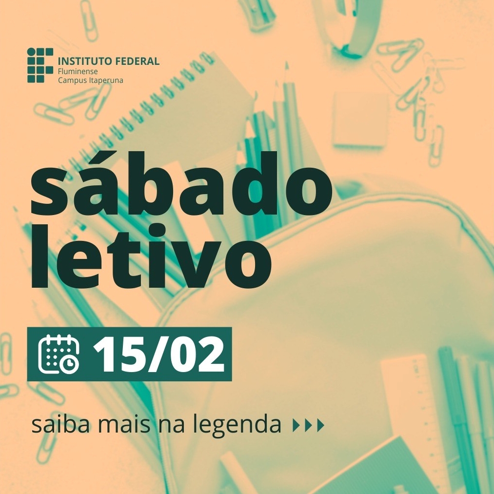 Sábado letivo no IFF Itaperuna