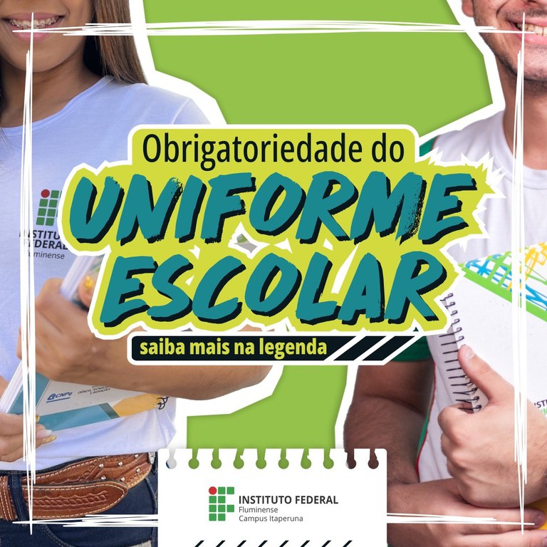 Uniforme escolar no IFF Itaperuna