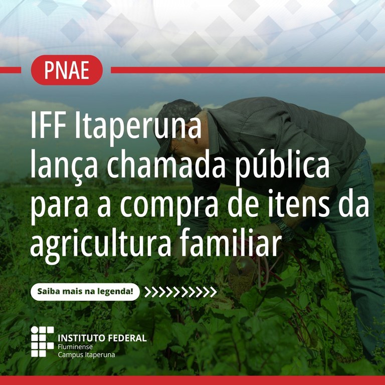 Chamada pública do IFF Itaperuna