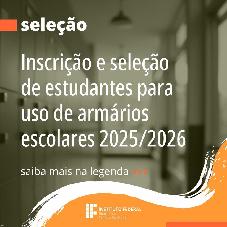 Armário estudantil no IFF Itaperuna