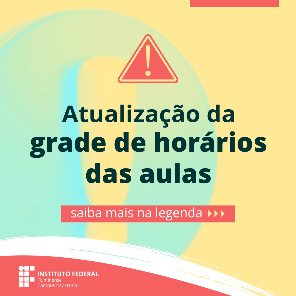 Relação de horários do IFF Itaperuna