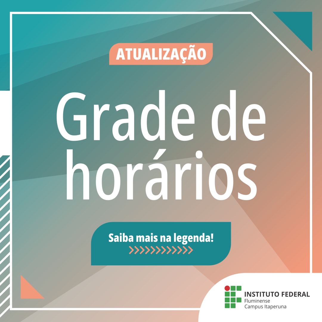 Grade de horários do IFF Itaperuna