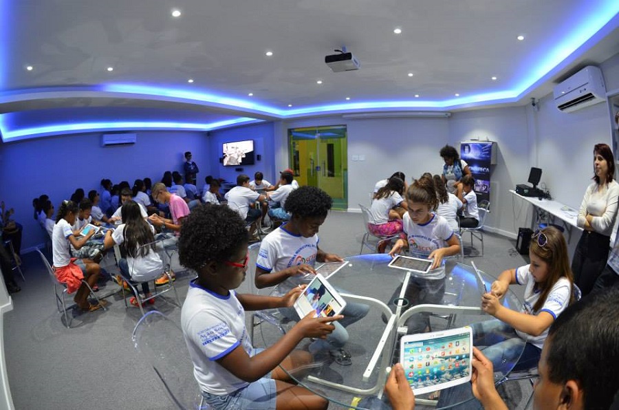 Oficina para crianças realizada durante a 1ª TecnoWeek: evento deste ano tem mais de 30 atrações