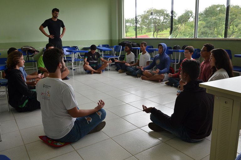 Aulas de meditação no IFFluminense Itaperuna