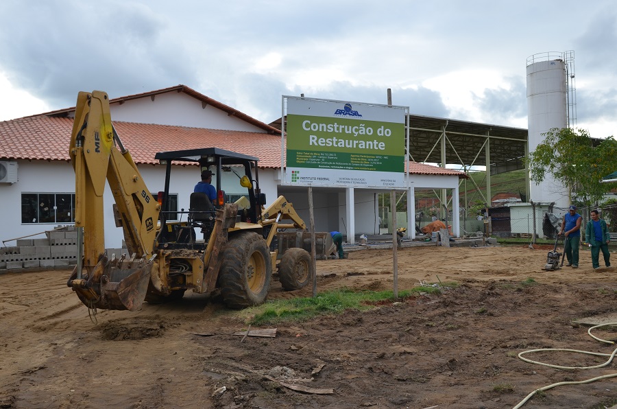 Obra do Restaurante Estudantil do IFF Itaperuna