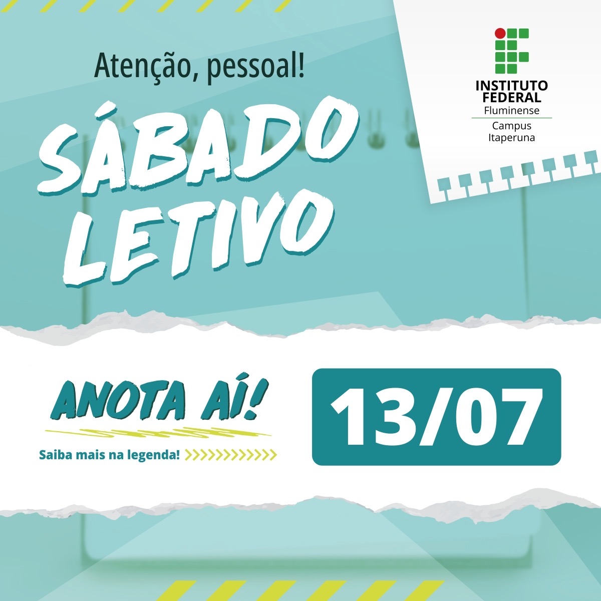 Sábado letivo no IFF Itaperuna