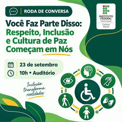Campus Macaé promove discussão sobre respeito e inclusão