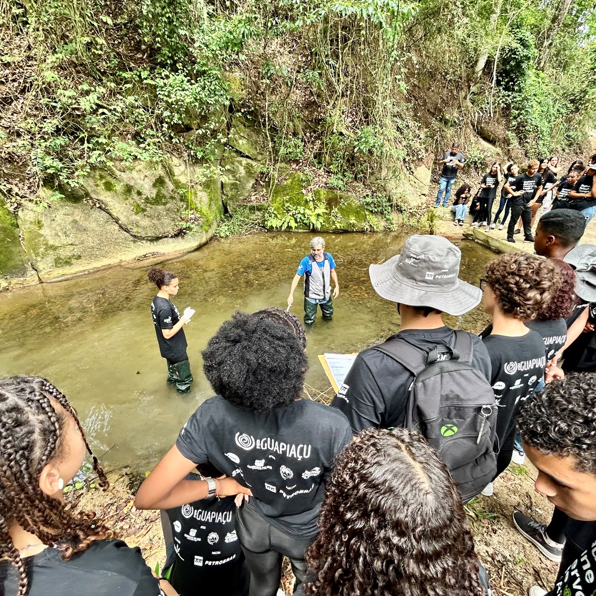 Alunos do IFF Maricá no Rio Ubatiba