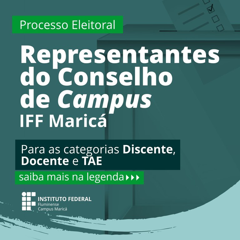 Eleição do conselho de campus do IFF Maricá