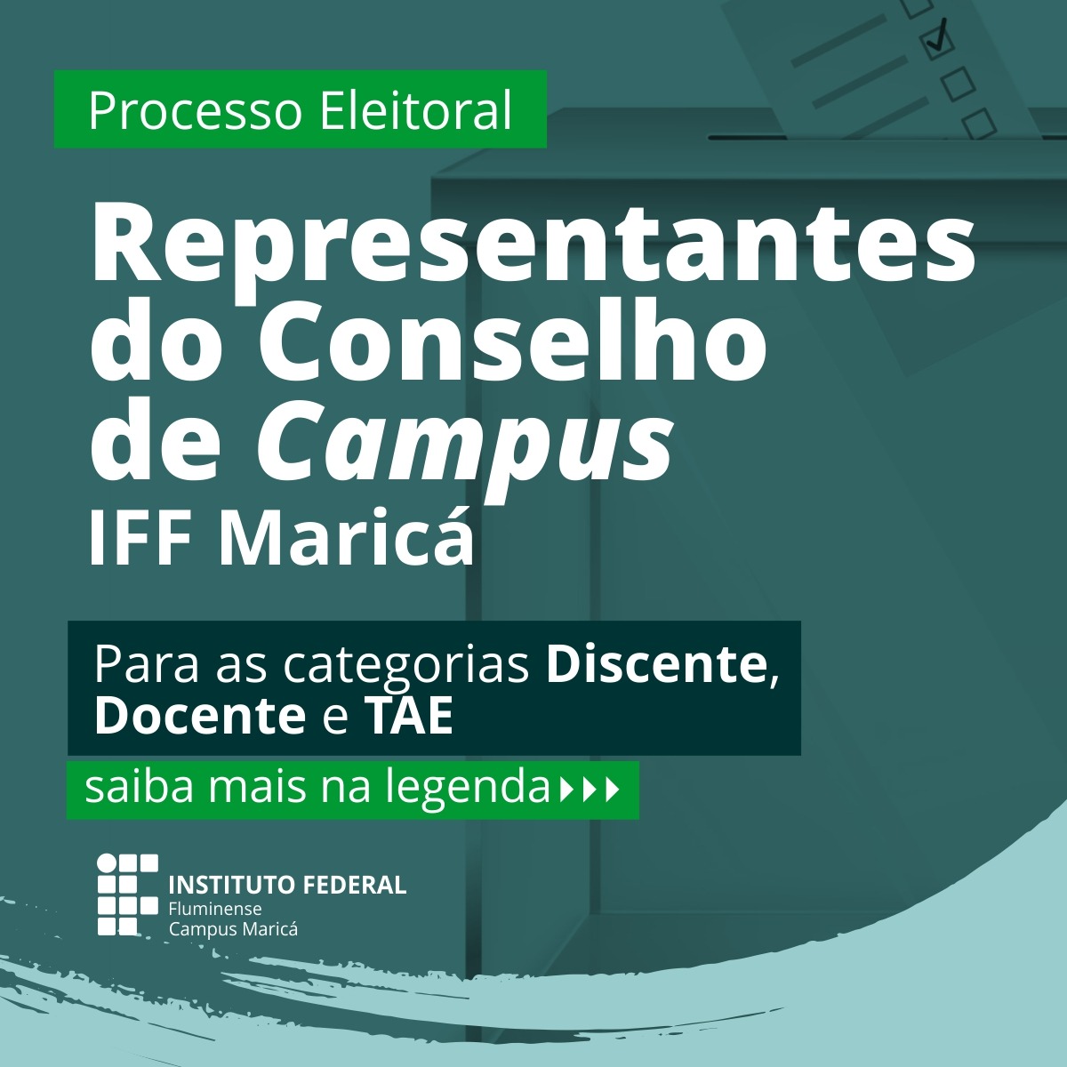 Eleição do conselho de campus do IFF Maricá