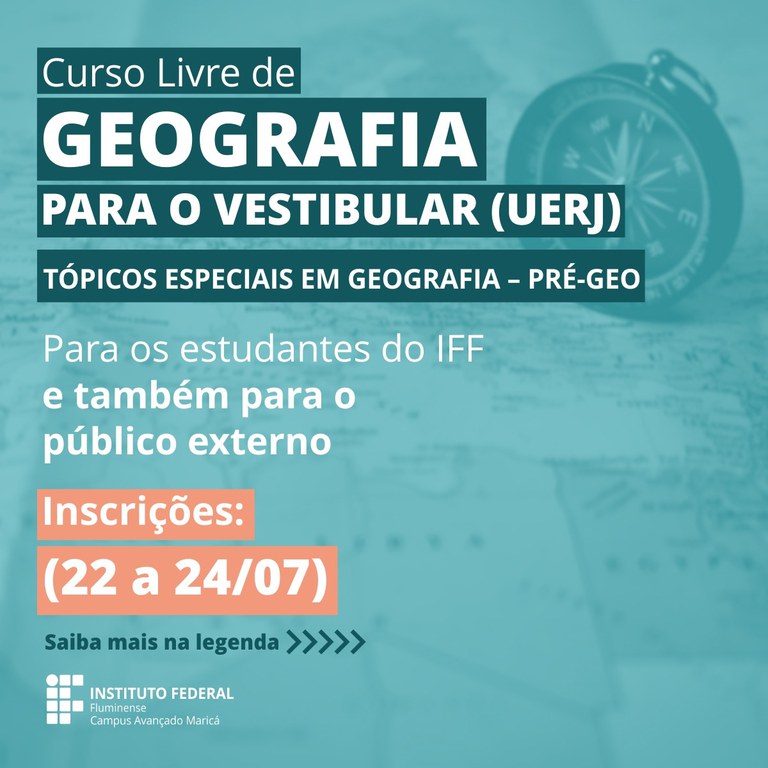 Curso de Geografia no IFF Maricá