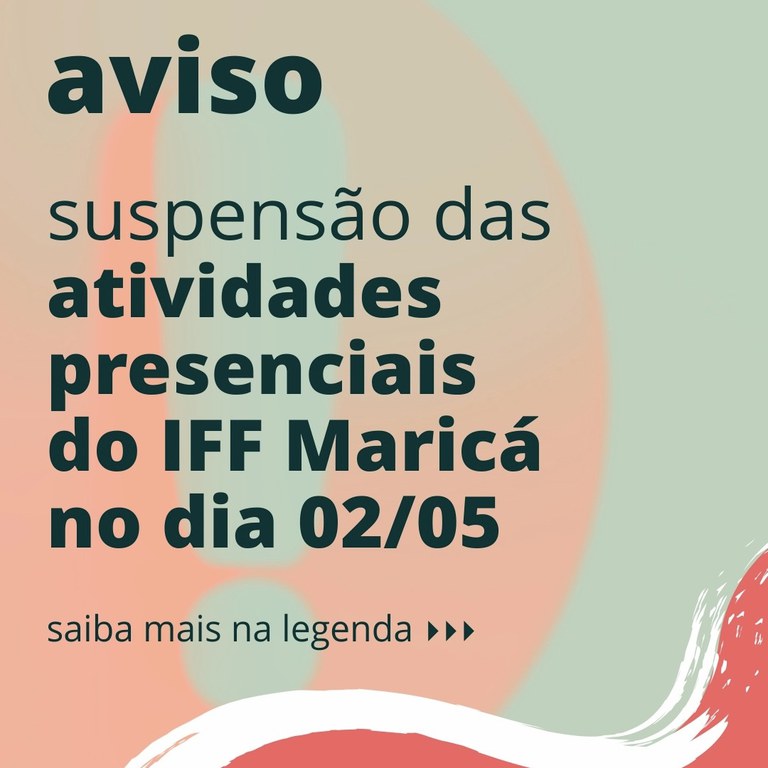 Funcionamento no dia 0205 no IFF Maricá