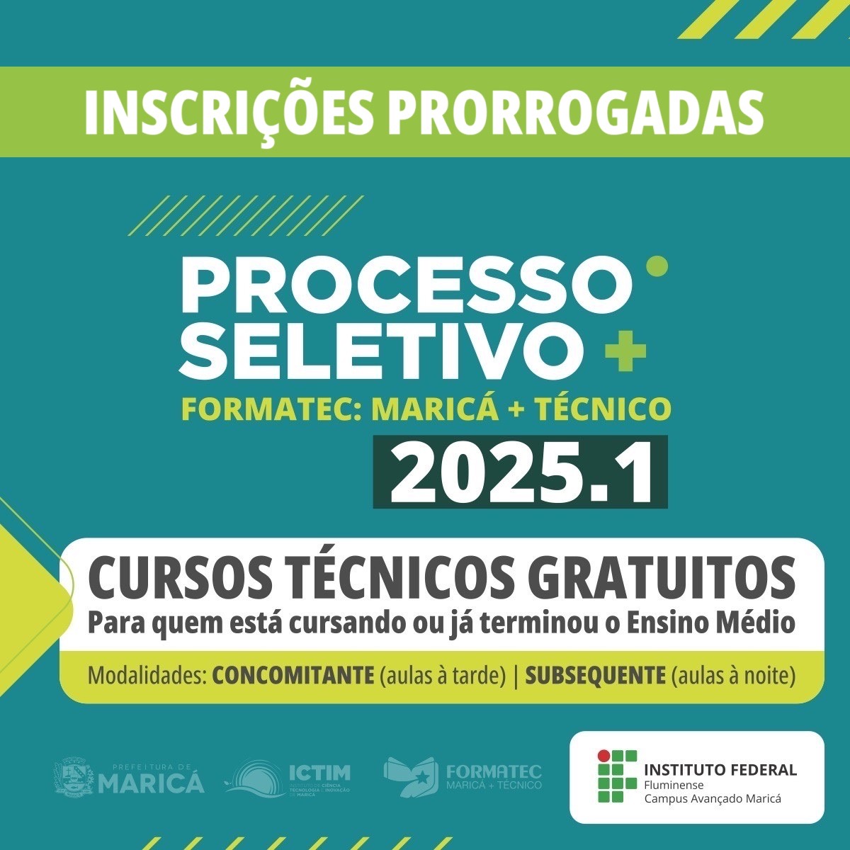 Inscrições abertas no IFF Maricá