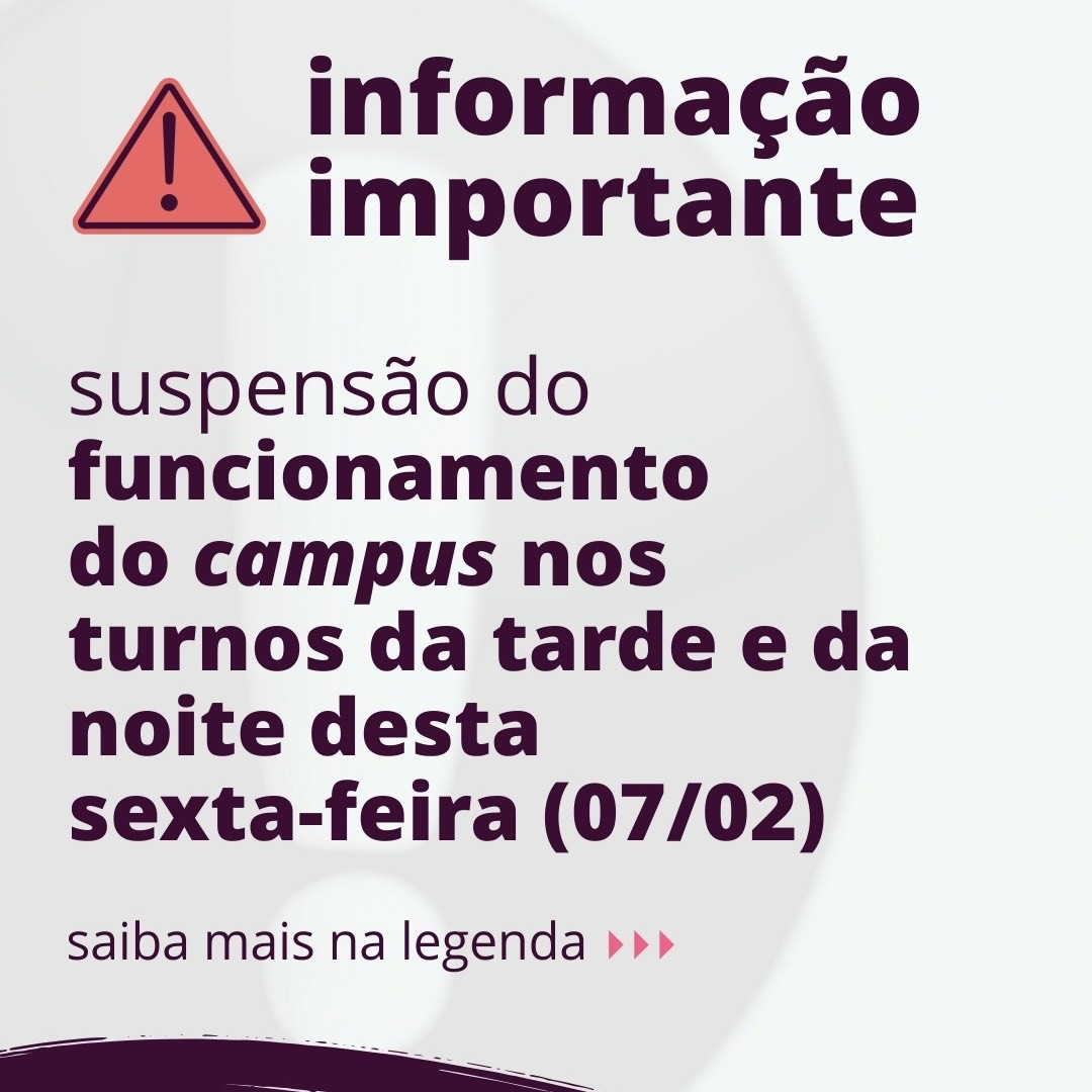 Suspensão do funcionamento