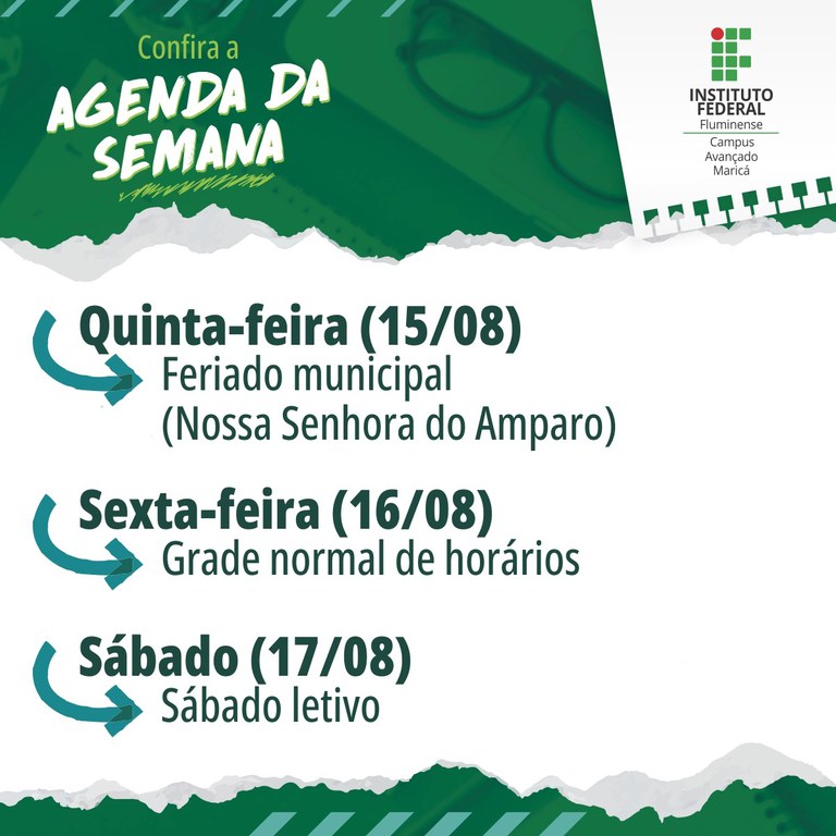 Agenda do IFF Maricá