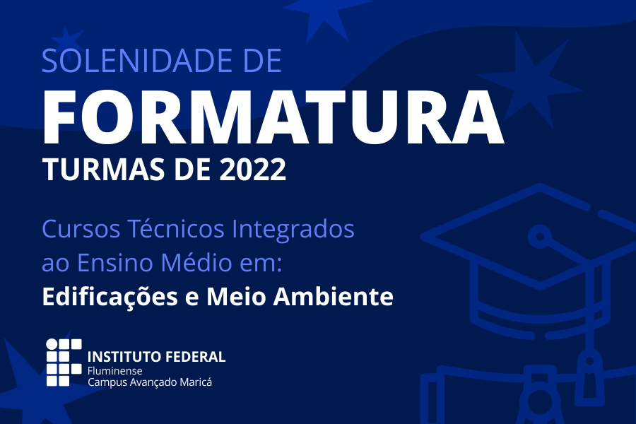 Cerimônia de formatura no IFF Maricá