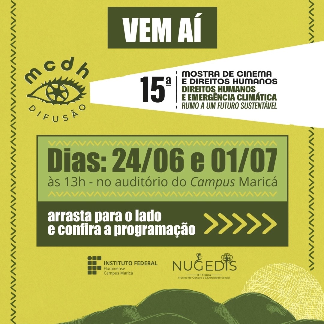 Mostra de cinema no IFF Maricá