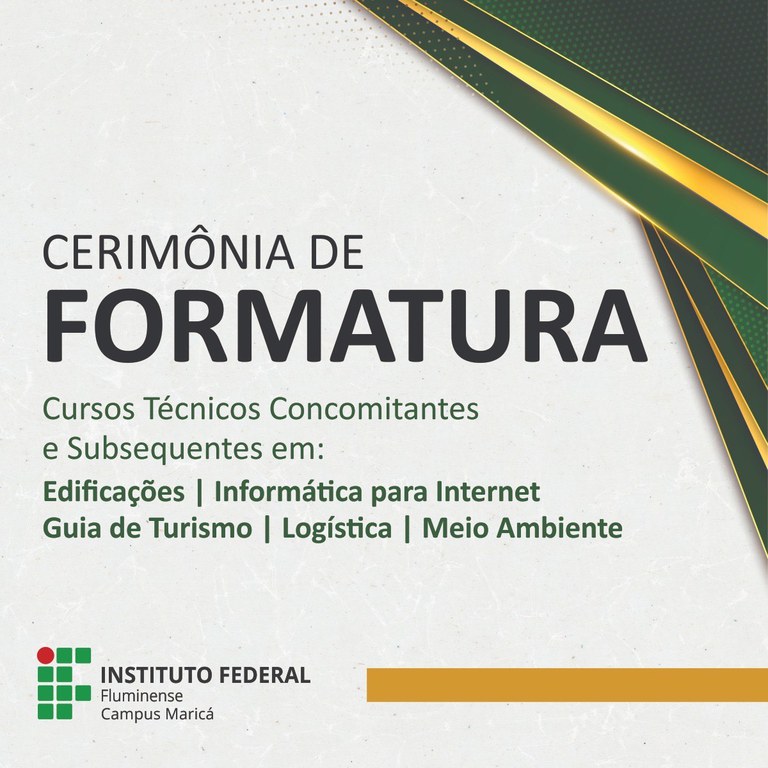 Formatura no IFF Maricá