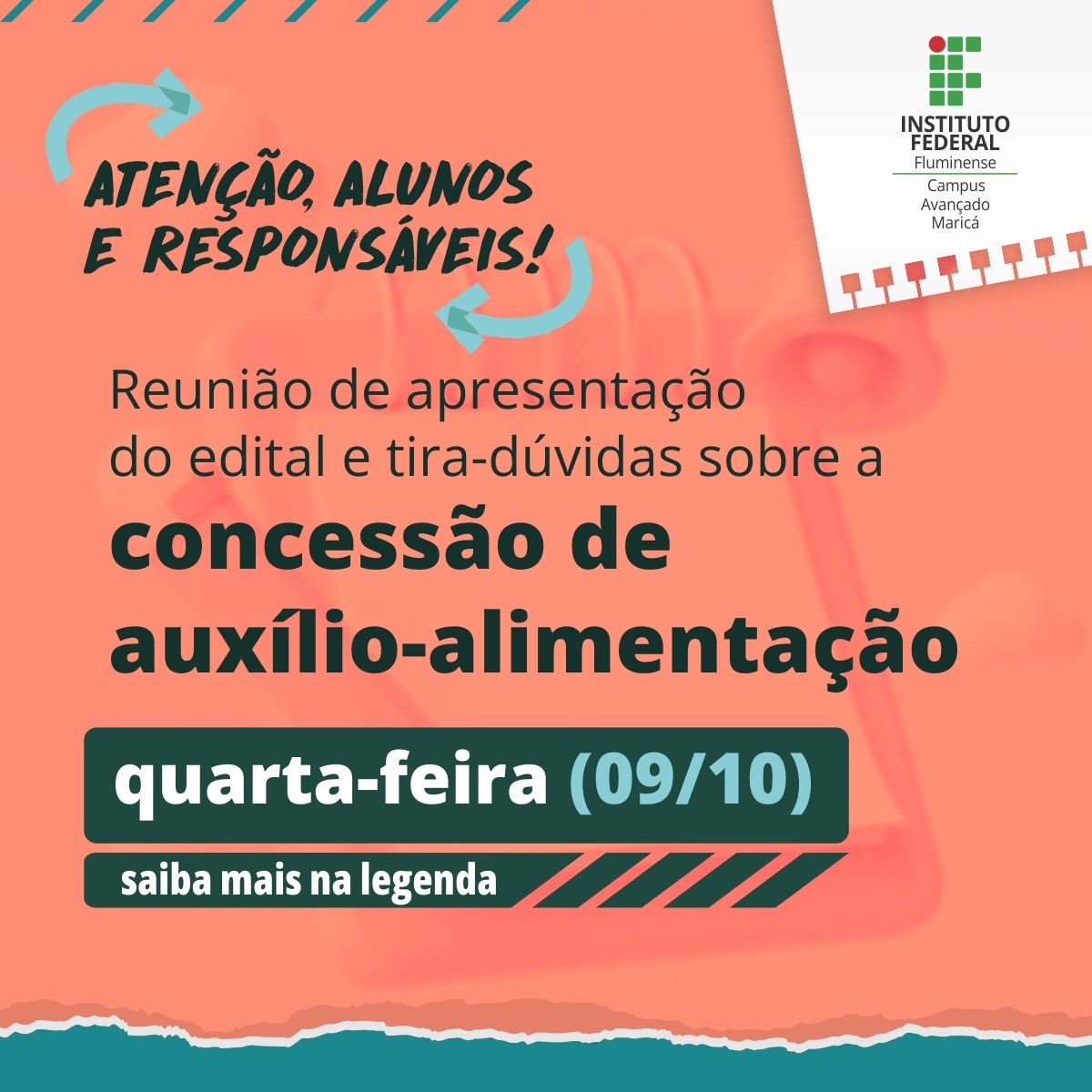 Auxílio alimentação no IFF Maricá