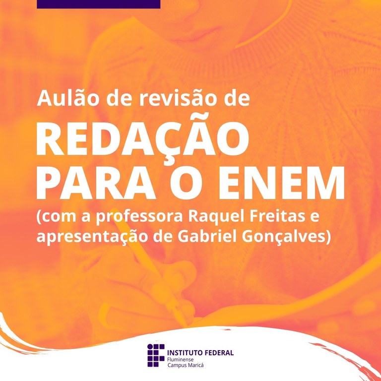 Aulão de revisão do Enem no IFF Maricá