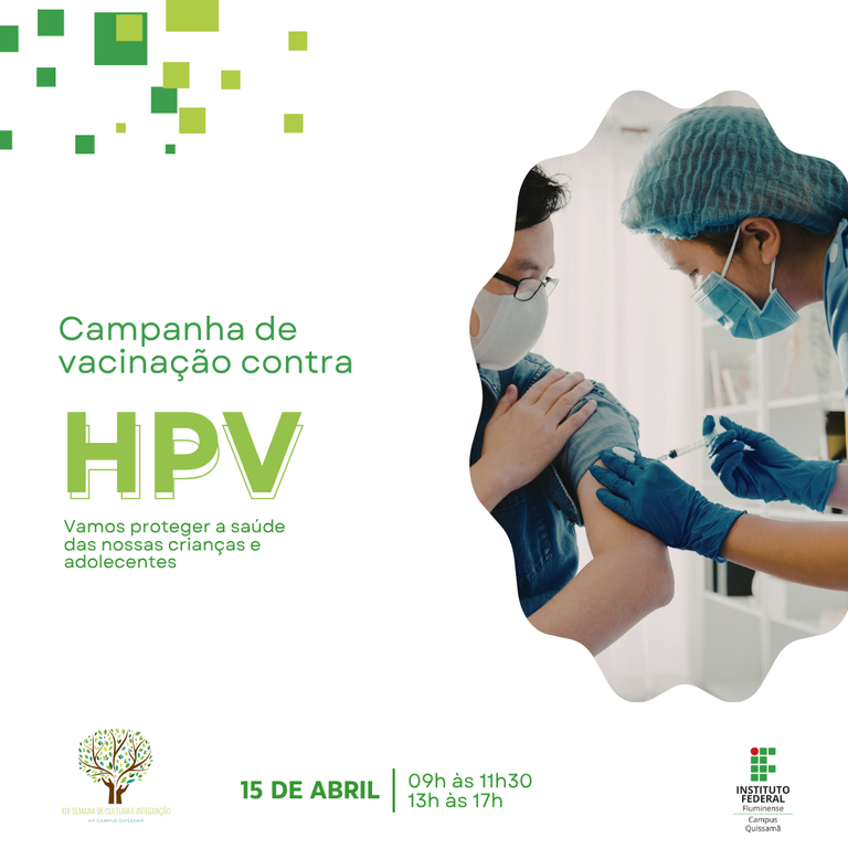 Campanha de vacinação contra o HPV
