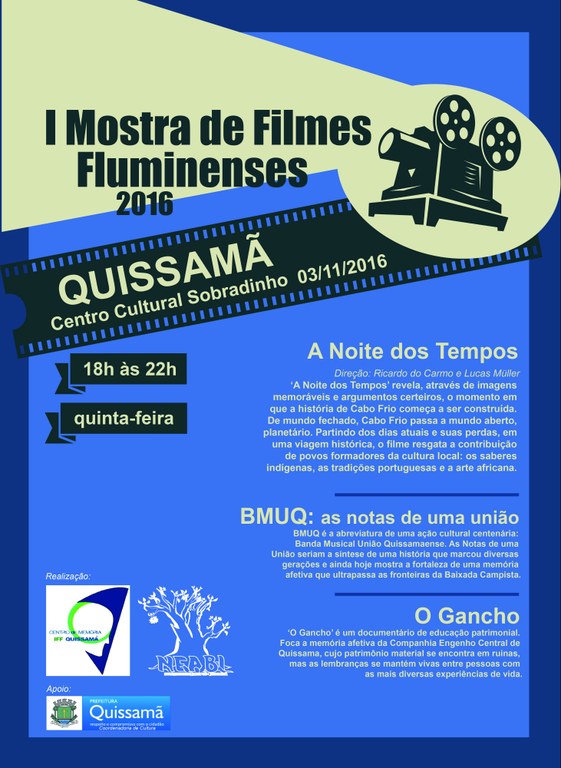 I Mostra de Filmes apresenta produções do campus Quissamã