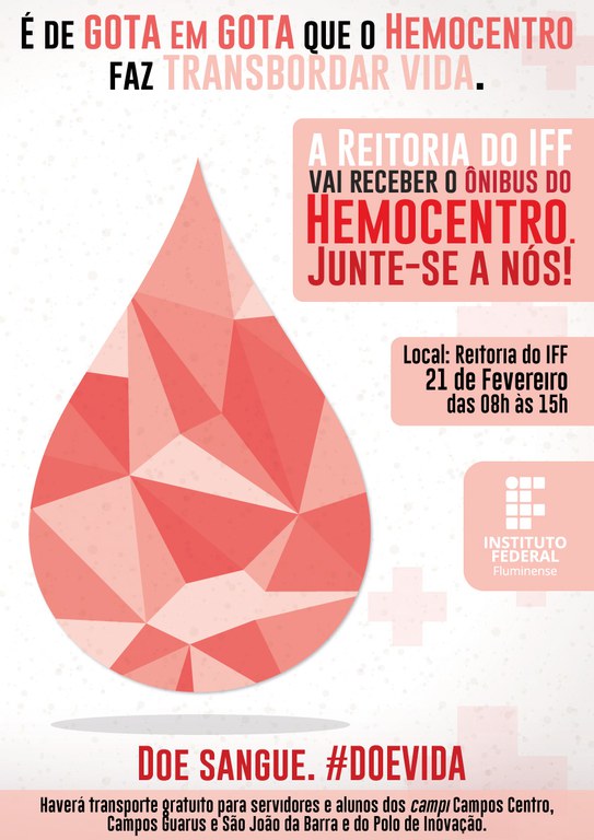Cartaz Campanha de Doação de Sangue 