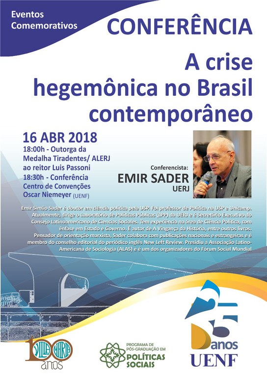 Conferência: A crise hegemônica no Brasil contemporâneo
