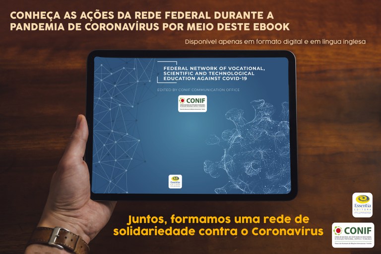 E-book reúne ações da Rede Federal de enfrentamento ao Coronavírus