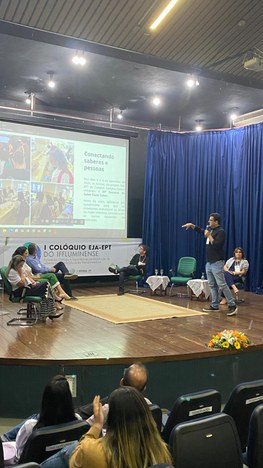 Evento promove reflexões e discute estratégias para o fortalecimento da Educação de Jovens e Adultos no IFF Evento promove reflexões e discute estratégias para o fortalecimento da Educação de Jovens e Adultos no IFF