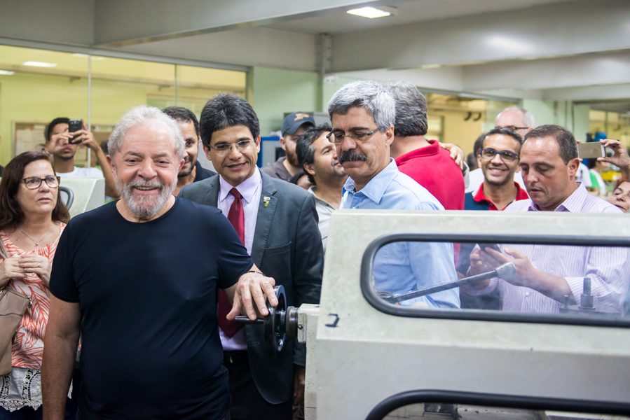 Ex-presidente Lula visita o Instituto Federal Fluminense