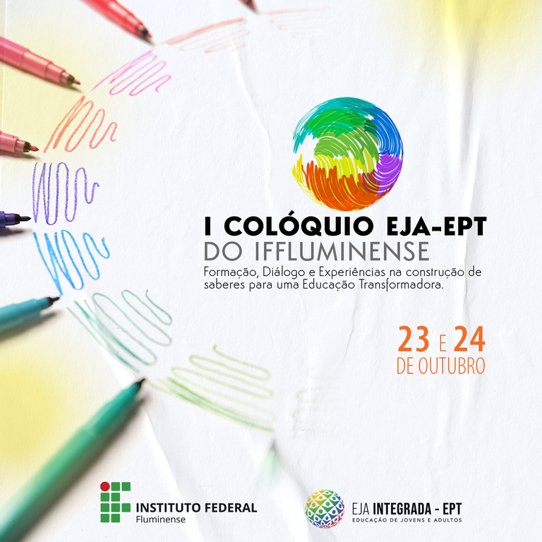 I Colóquio EJA-EPT: prazo para submissão de resumos foi prorrogado até 06 de setembro