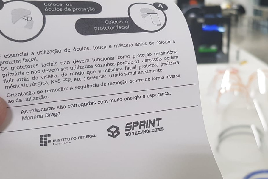 IFF necessita de doações de matéria-prima para produção de protetores faciais