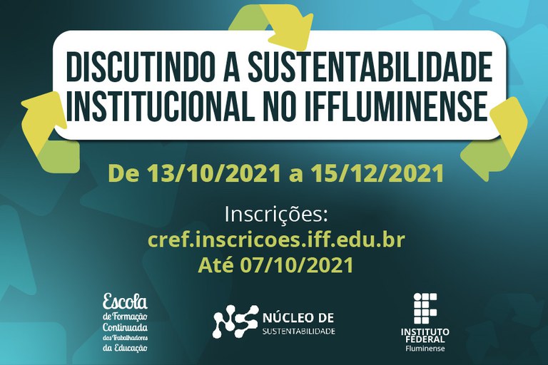 IFF promove curso sobre sustentabilidade institucional