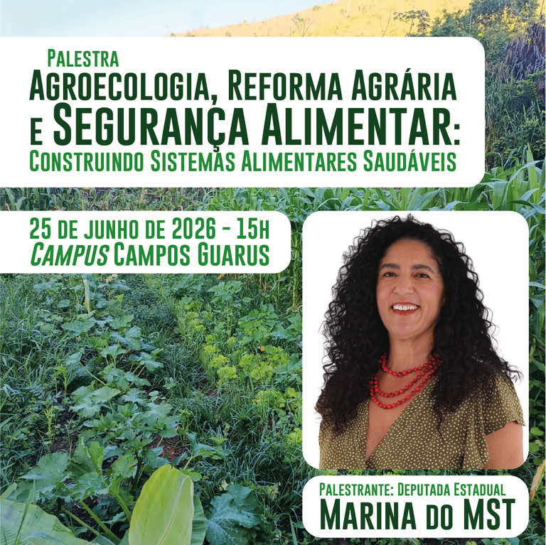 IFF recebe palestra sobre Agroecologia, Reforma Agrária e Segurança Alimentar
