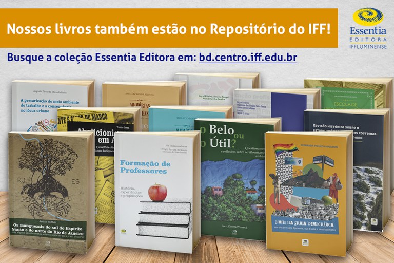 Livros da Essentia estão disponíveis para download no Repositório Institucional do IFF