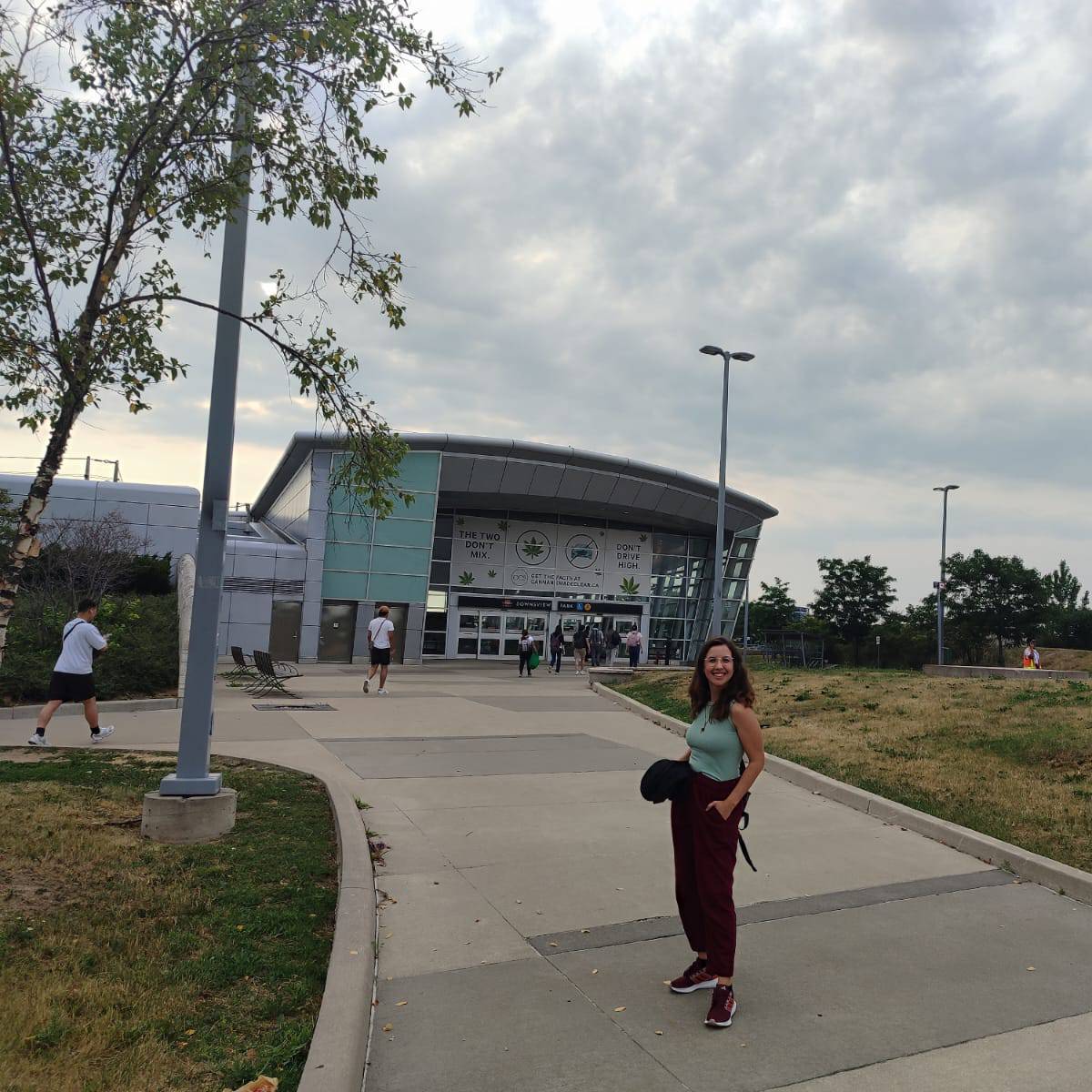 Natascha durante sua estadia em Toronto