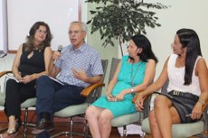 Os autores Verônica Gonçalves, Arthur Soffiati, Sílvia Cristina e Gilmara Barcelos