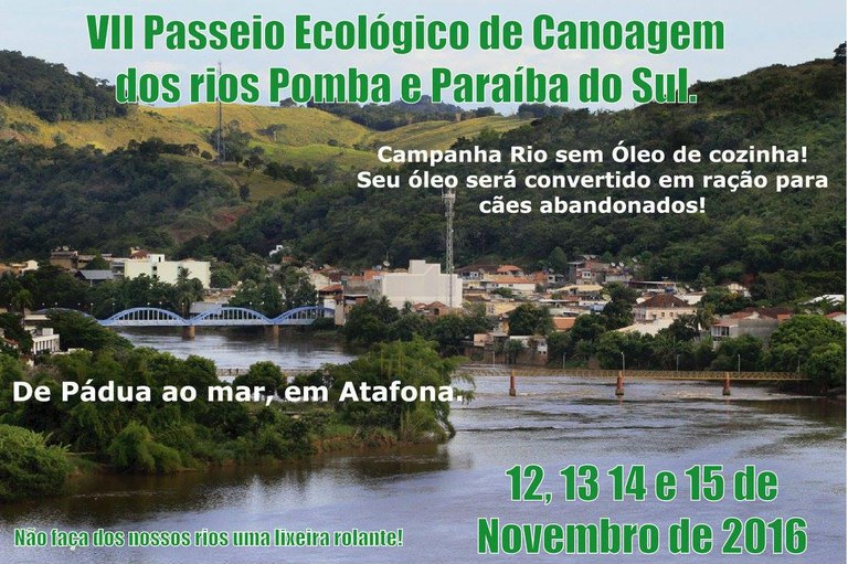 IFFluminense participa do VII Passeio Ecológico de Canoagem dos rios Pomba e Paraíba do Sul