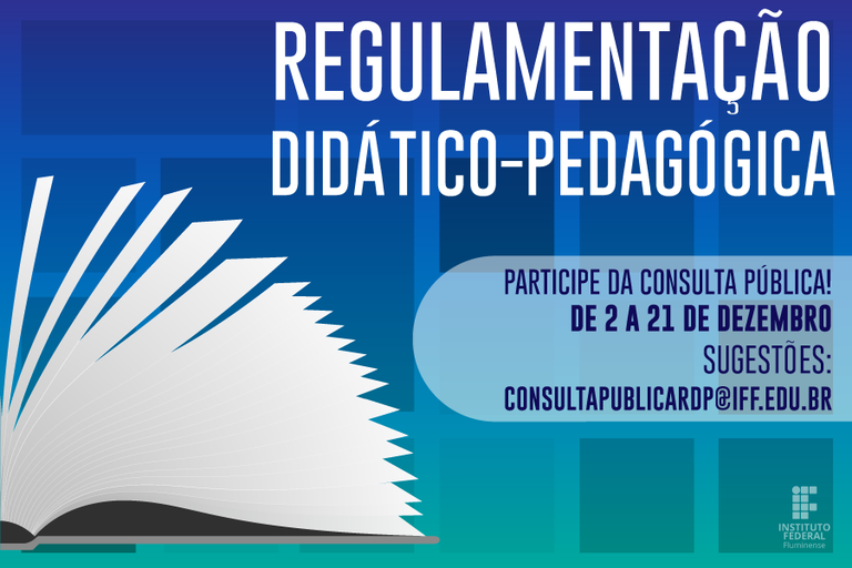 Nova Regulamentação Didático-Pedagógica está disponível para consulta pública