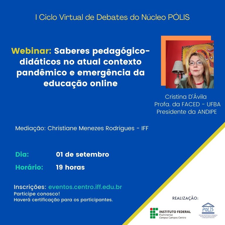 I Ciclo de Debates do Núcleo Pólis - Webinar Cristina 